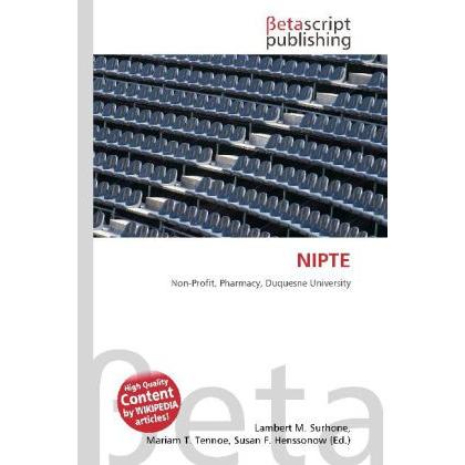 Nipte, Fachbücher von Lambert M. Surhone, Mariam T. Tennoe, Susan F. Henssonow