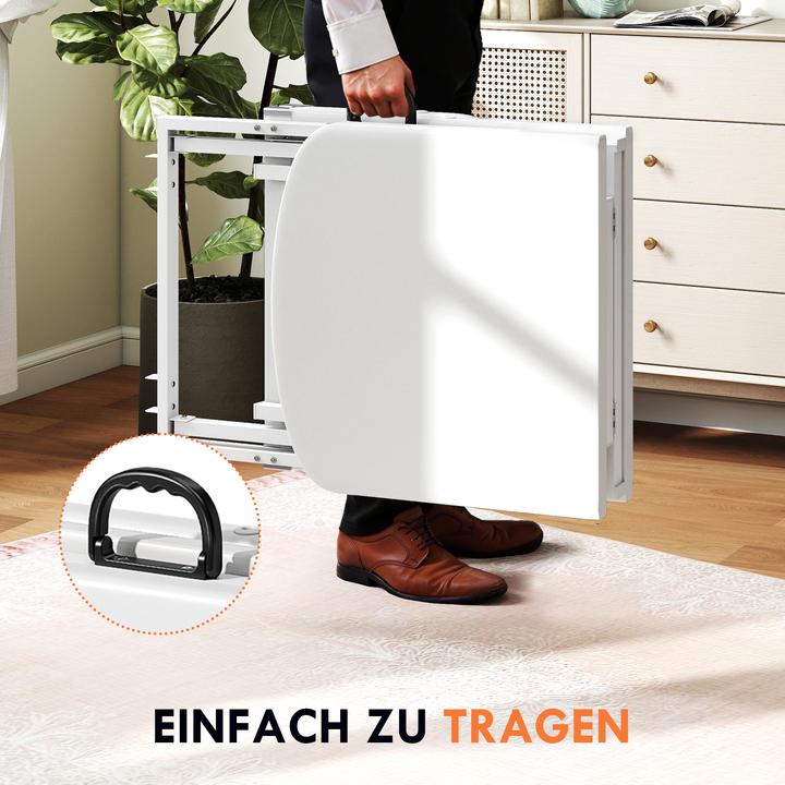 Produktbild Homcom Massagetisch Kunstleder, Stahl Weiss