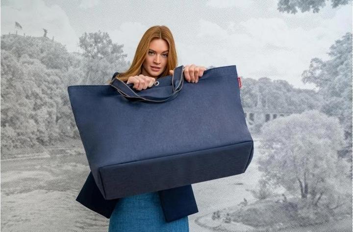 Image du produit reisenthel Sac Classic Shopper XL Herringbone Bleu foncé