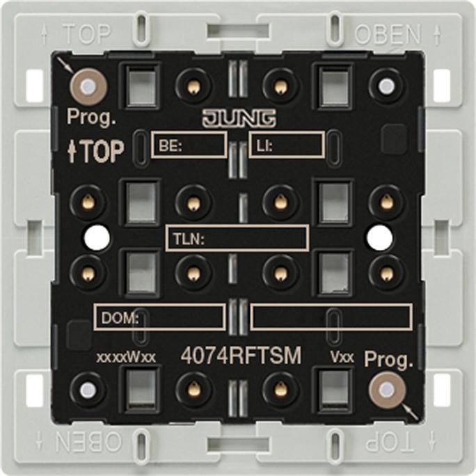 Actual product image JUNG Push-button KNX radio 4pkt incl. coupling 4074RFTSM
