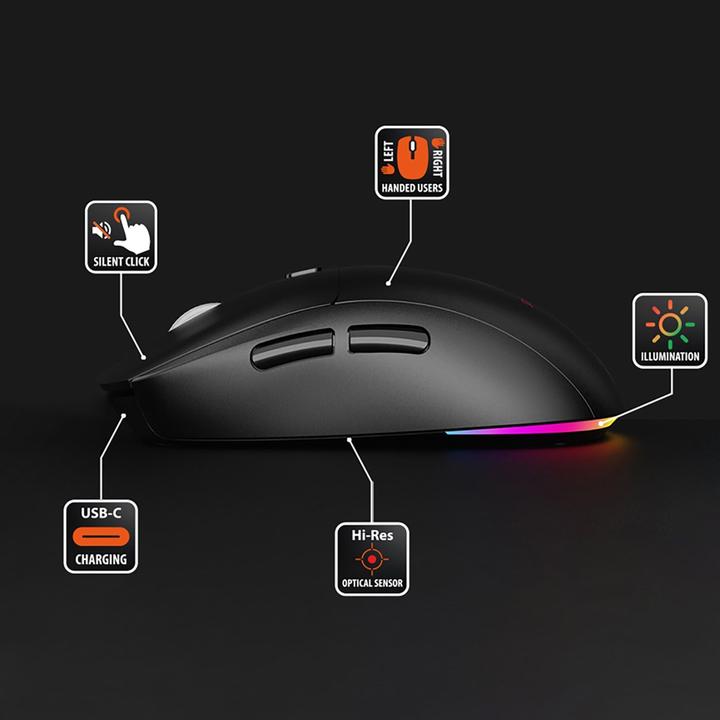 Produktbild Media-Tech MYSZ DUAL BT/RF SILENT&RECHARGE MT1124 (Kabellos)