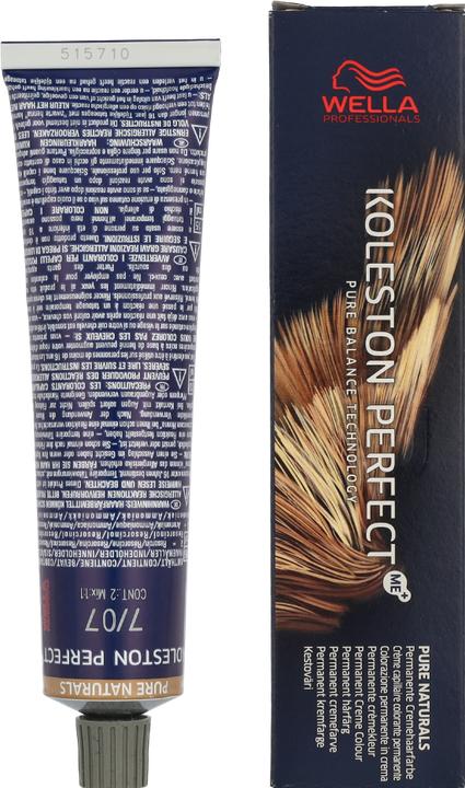 Image du produit Wella Koleston Perfect Me+ Pure Naturals (7/07 blond moyen blond naturel-brun)