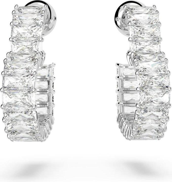 Immagine prodotto Swarovski Matrix Creoles Cuore Piccolo Bianco (Metallo Swarovski)