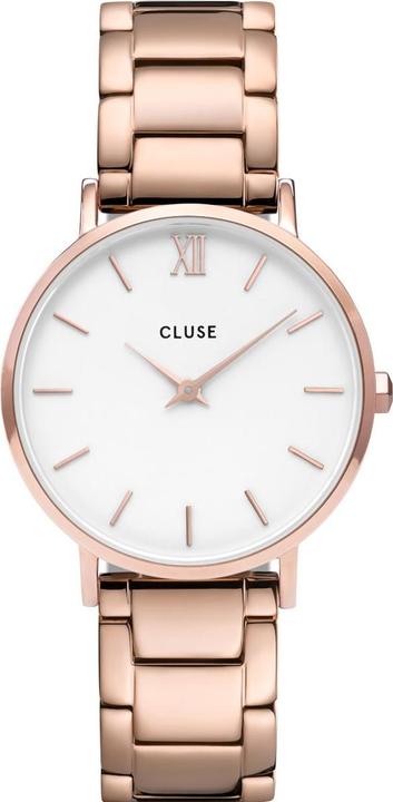 Cluse Minuit Three Link Rosé (Analoguhr, 33 mm)