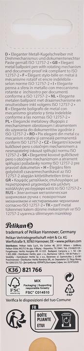 Actual product image Pelikan Ballpoint Pen Jazz Noble Elegance K36 Gold Yellow Folding Box (Gold Yellow, 1 x)