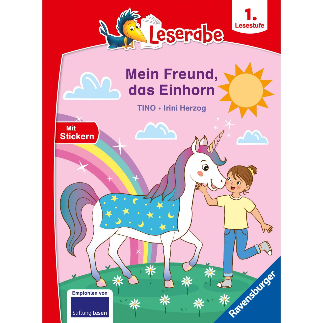 Leserabe - 1. Lesestufe: Mein Freund, das Einhorn, Kinderbücher von Tino, Irini Herzog