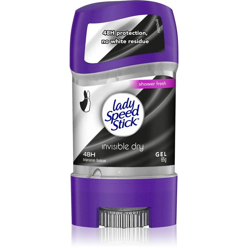 Lady Speed Stick, Deodorante, Dezodorant w żelu Invisible Dry 48H 65 g