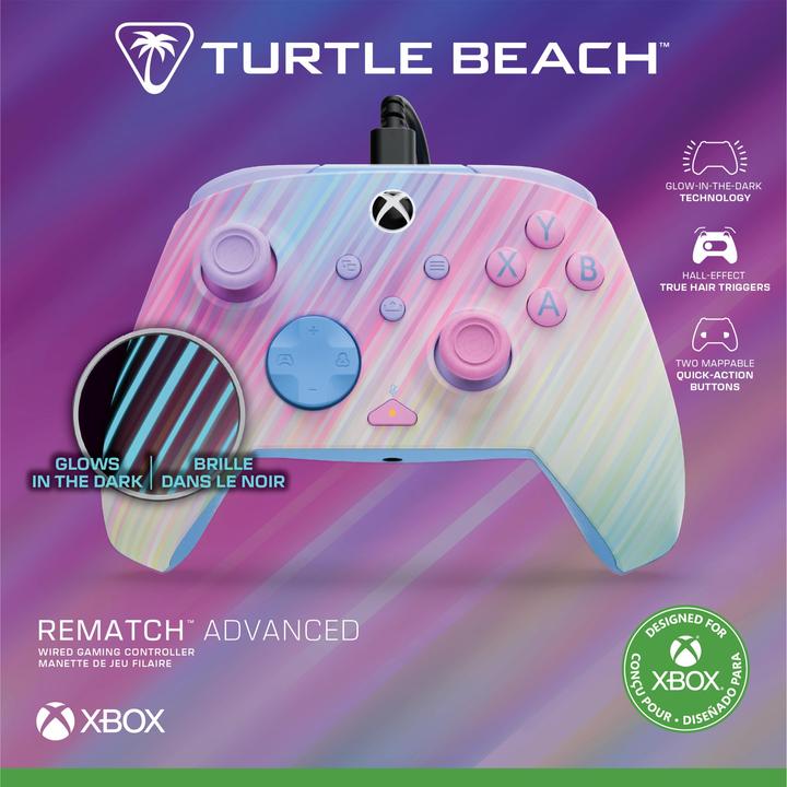 Produktbild Turtle Beach Rematch Advanced Wired Gamepad (Cotton Candy (PC, Xbox One S, Xbox One X, Xbox Series S, Xbox Series X)