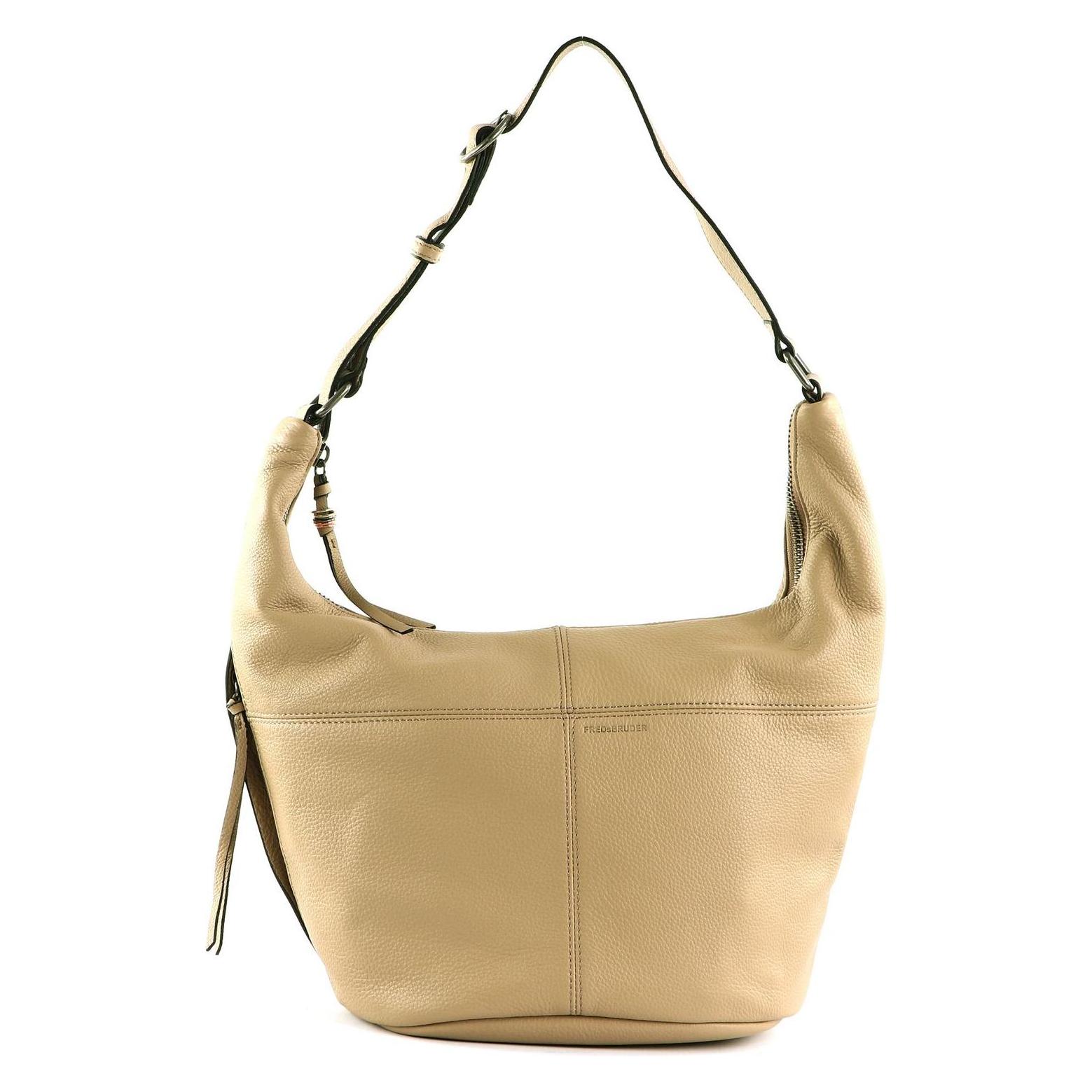 FredsBruder, Damen, Handtasche, Pruvia Bucket Shoulderbag, Beige