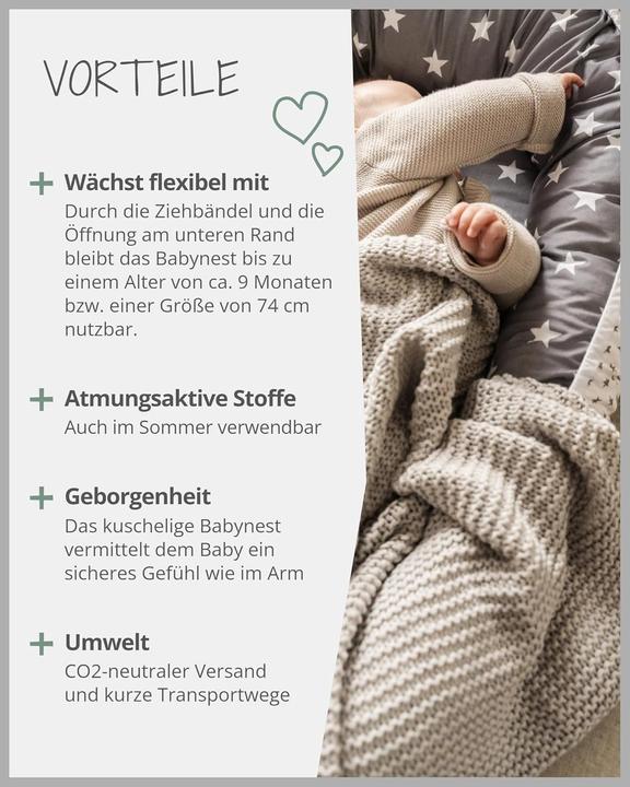 Produktbild Ullenboom Liegehilfe Sterne grau