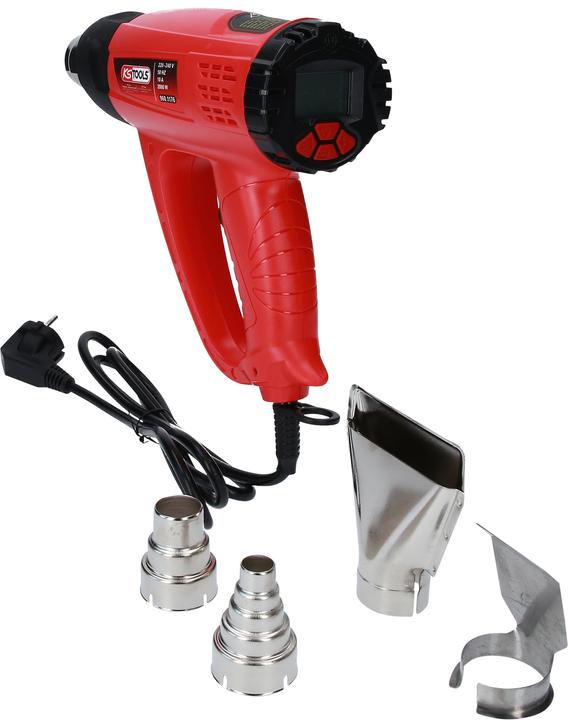 Actual product image KS Tools Hot air gun set, digital, 5 pcs.