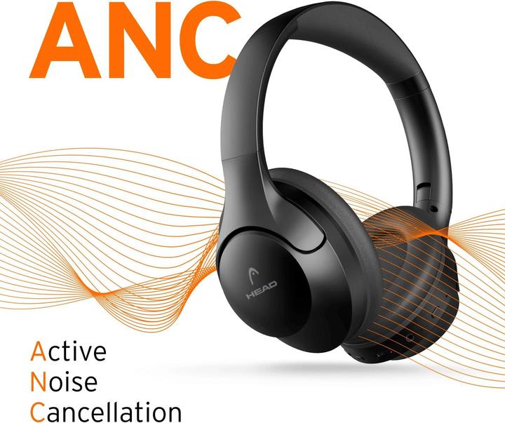 Produktbild Head ANC Headphones - Black (30 h, Kabelgebunden, Kabellos)