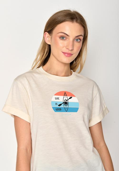 Actual product image Greenbomb Women's Nature Good Life Stop T-Shirt (L)