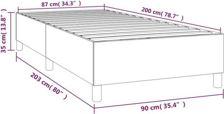 Image du produit vidaXL Boxspringbettgestell (90 x 200 cm)