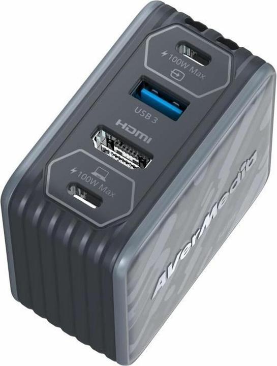 Actual product image AVerMedia Charging dock, EliteGO (GC313Pro) Black, 100W GaN, HD