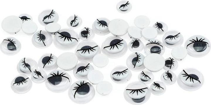 Actual product image Brewis Bewegliche Augen mit Wimpern 44 Stk (Artificial eyelashes)