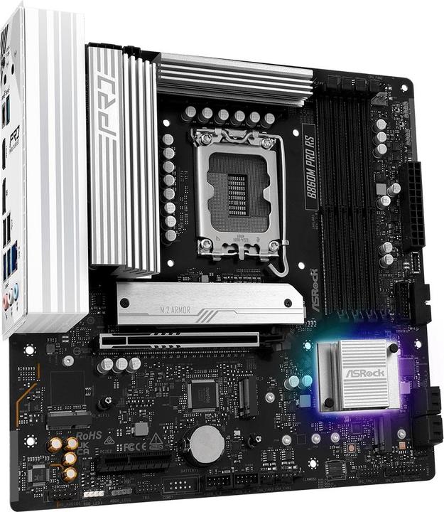 Immagine prodotto AsRock B860M Pro RS DDR5 Intel S retail (LGA 1851, Intel B860, mATX)