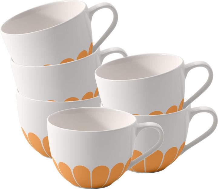 Actual product image Villeroy & Boch Kaffeetasse Fleur 160 ml, 6 Stück, Gelb, Material (160 ml, 6x)
