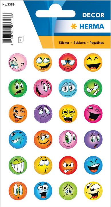 Actual product image HERMA Sticker Emoji