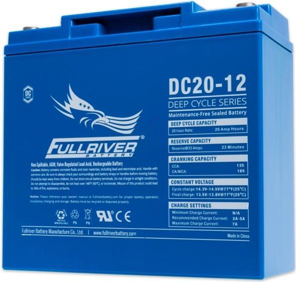 Produktbild Fullriver AGM-Batterie DC20-12 (12 V, 20 Ah)