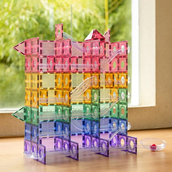 Image du produit Mntl Magnetic Tiles - Ball Run Pack pastel