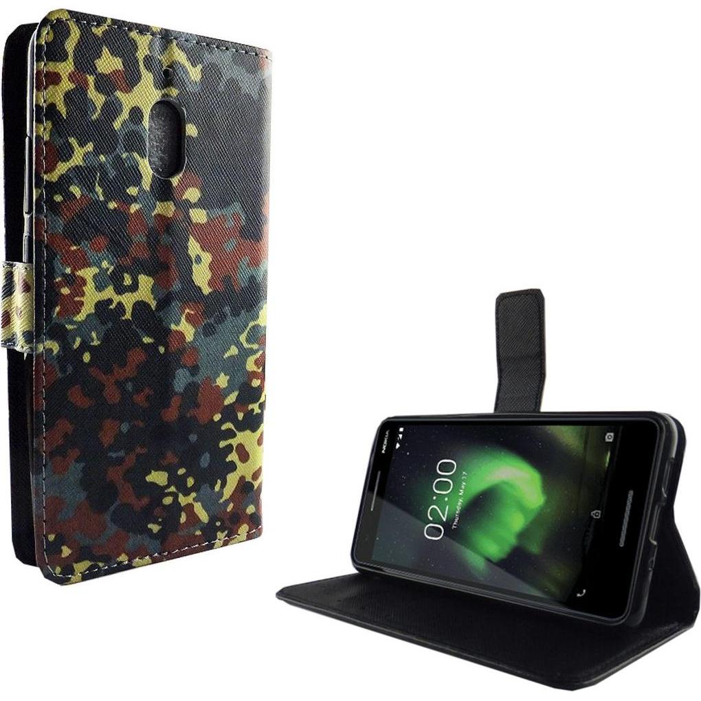 Thumbnail - König Design Hülle Handy Schutz für Nokia 2.1 Case Cover Tasche Wallet Etui Handyhülle Bumper (Nokia 2.1), Smartphone Hü...