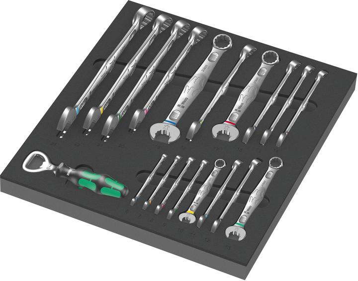 Produktbild Wera 9731 Schaumstoffeinlage 6003 Joker Set 1 (19 mm, 12 mm, 24 mm, 14 mm, 22 mm, 16 mm, 10  mm, 21 mm, 18 mm, 17 mm, 11 mm, 15 mm, 13 mm, 20 mm)