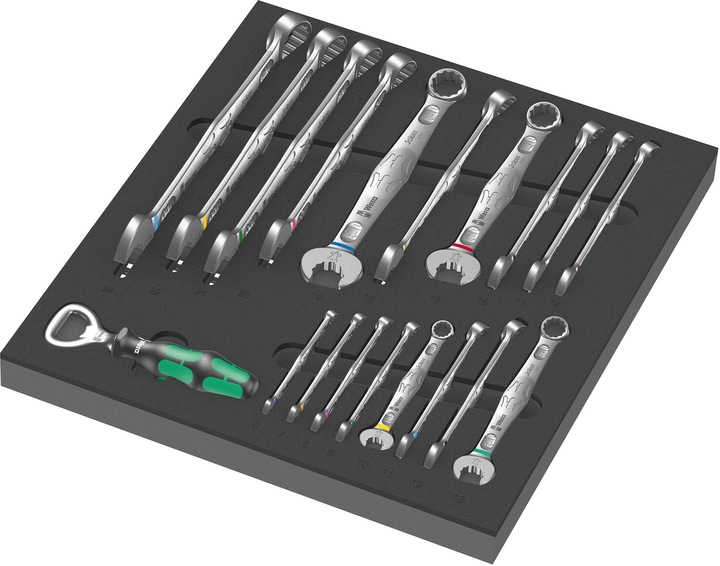 Image du produit Wera 9731 Insert en mousse 6003 Joker Set 1 (12 mm, 17 mm, 11 mm, 20 mm, 21 mm, 16 mm, 18 mm, 22 mm, 13 mm, 15 mm, 24 mm, 10 mm, 19 mm, 14 mm)
