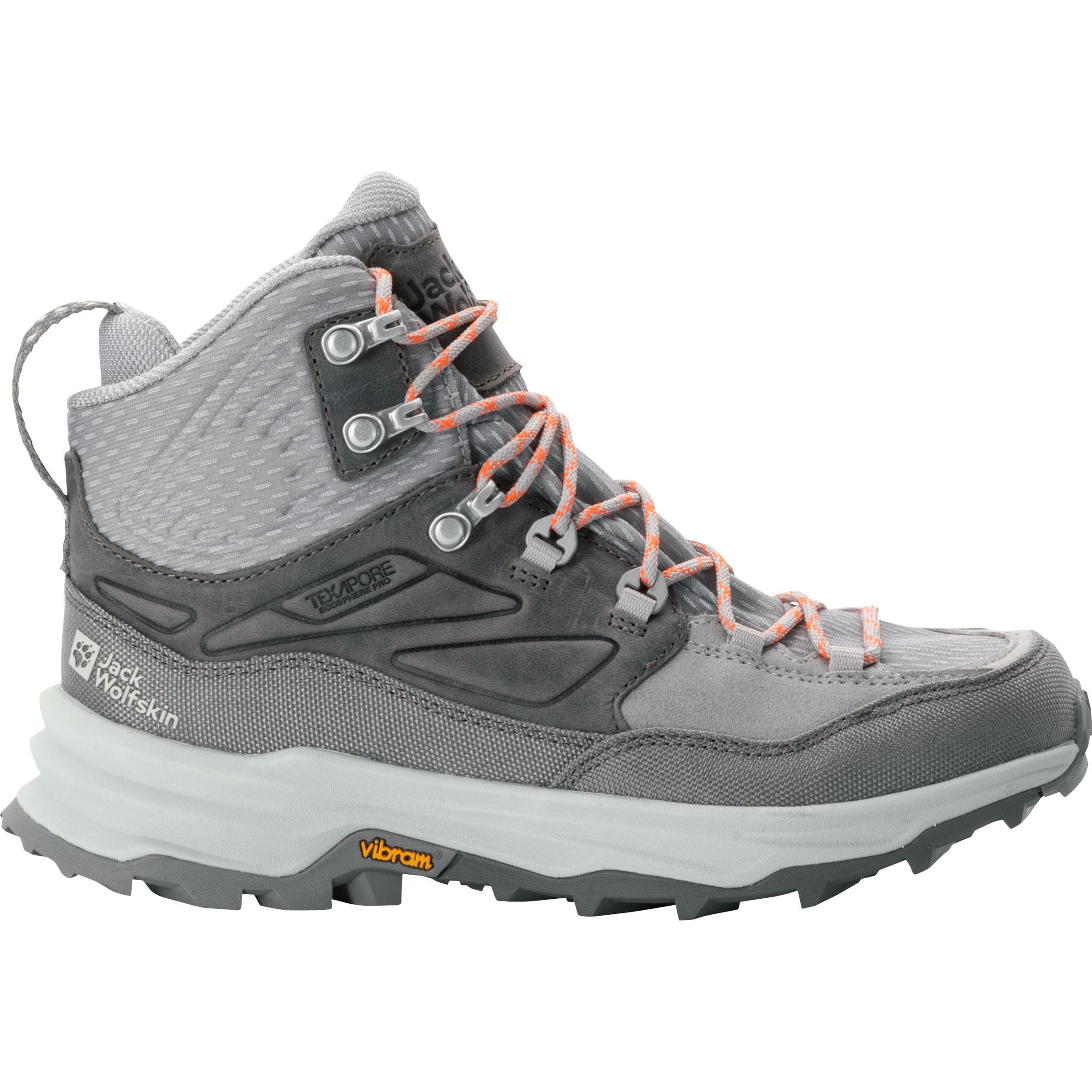 Jack Wolfskin, Damen, Wanderschuhe, Cyrox Texapore Mid W (38), Grau