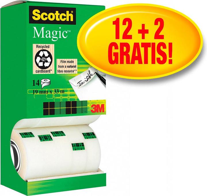 Immagine prodotto Scotch Nastro adesivo magico confezione valore (19 mm)