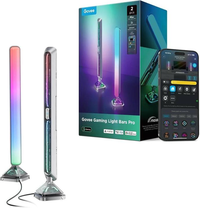 Govee Smart Gaming Light Bars Pro (RGBIC, 44 cm, Indoor)