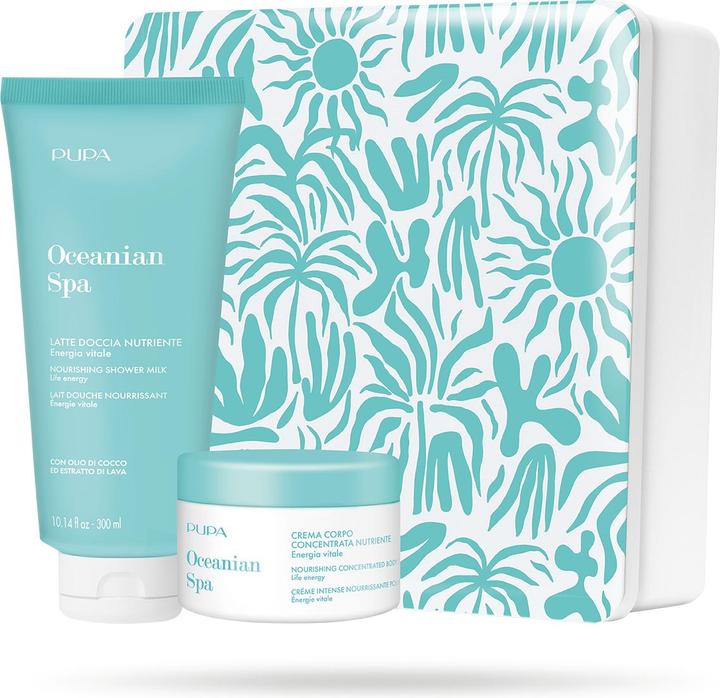 Immagine prodotto Pupa Milano Pupa Oceanian Spa Kit 2 - Latte doccia nutriente da 300 millilitri e Crema corpo da 150 millilitri (Set per la cura del corpo)