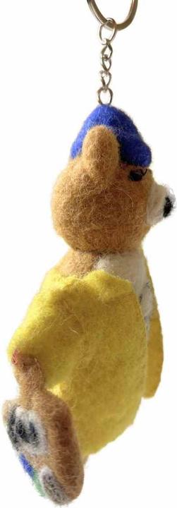 Actual product image Lazy Jacks Artist Bear Keyring
