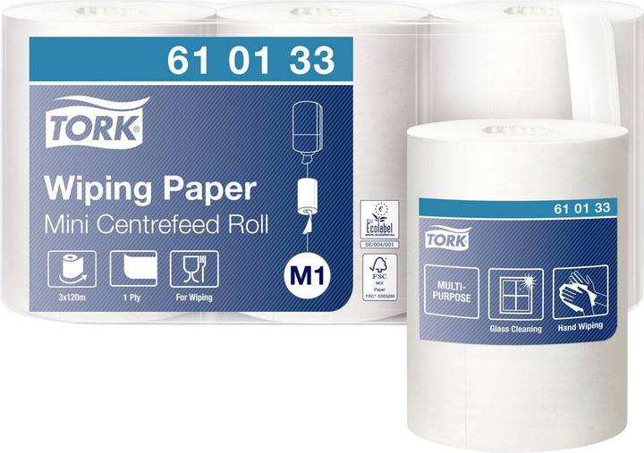 Actual product image Tork Multipurpose paper wipes with inner roll M1 (3x)
