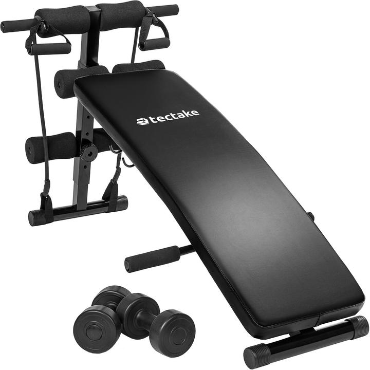 tectake Panca per gli addominali Cuttler 129 x 55 x 70 cm