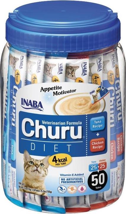 Immagine prodotto Inaba Churu Diet Pollo e Tonno - bocconcini per gatti - 50x14 g (Adulto, 50 pz., 50 g)