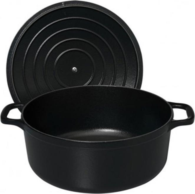 Actual product image Chasseur Braeter 28cm round matt, cast iron 6,10l (28 cm, Casserole + Stewpot, Cast iron)