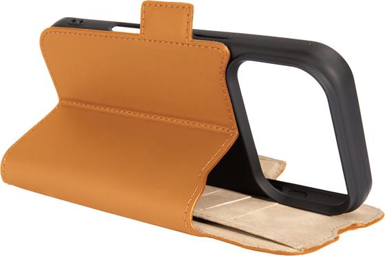 Immagine prodotto Mike Galeli Book-Cover Echtleder Fabio cosmic orange (Apple iPhone 17 Pro)