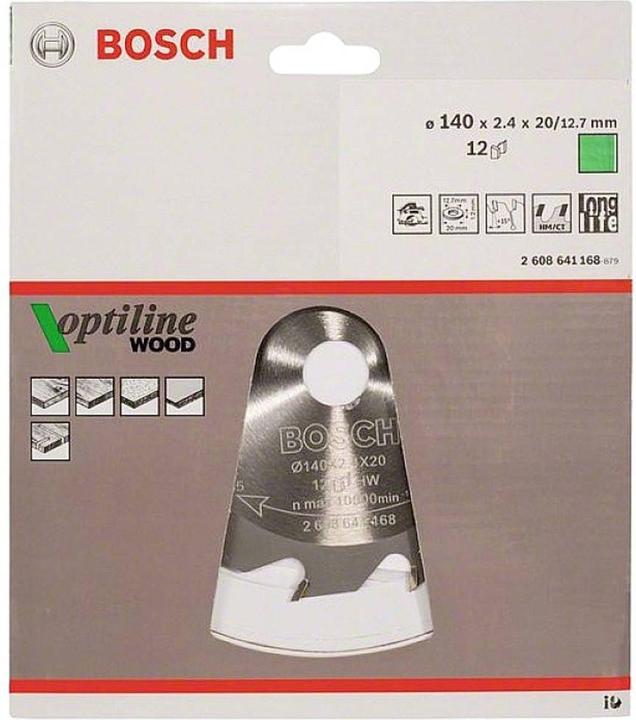 Actual product image Bosch Professional Zubehör PRO Wood circular saw blade, 140 x 2.4 x 20 mm