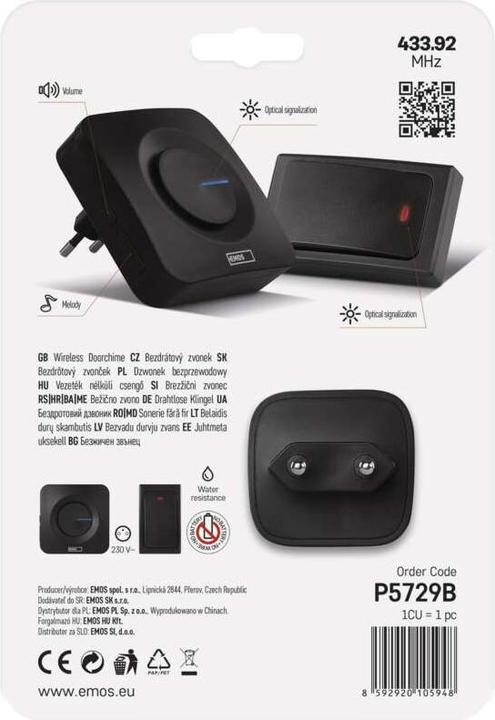 Image du produit Emos P5729B (Radio 433 MHz)