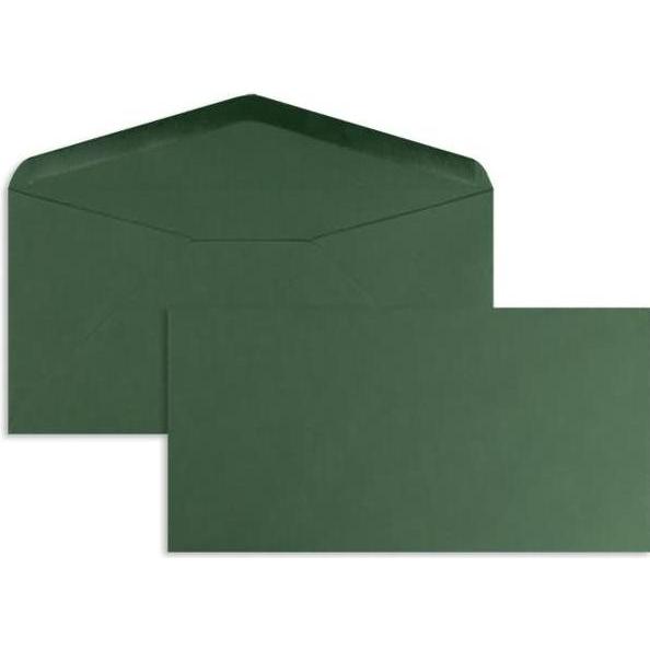 Blanke, Briefumschlag, Briefumschläge DINlang 120g/qm gummiert VE=100 Stück tannengrün (110 x 220 mm, 100 x)