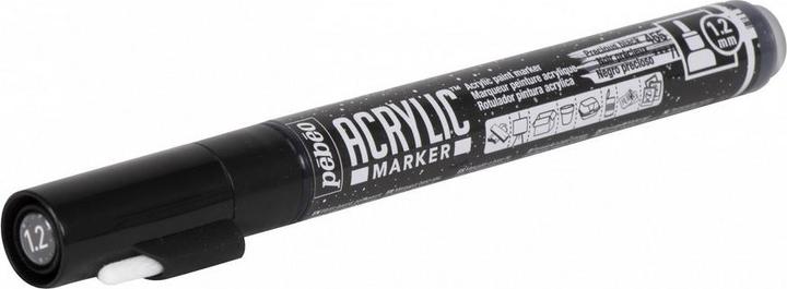 Produktbild Pebeo Acrylic Marker Dünn Rundspitze 1,2mm (Edles Schwarz, 1.20 mm)