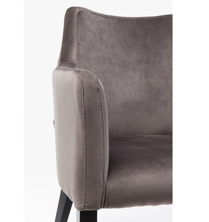 Produktbild Kare Design Armlehnstuhl Black Mode Velvet Grau