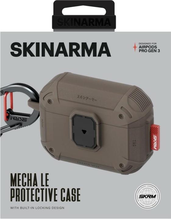 Actual product image Etuui Case Skinarma Mecha LE for AirPods Pro 3 Birch (Headphone sleeve)