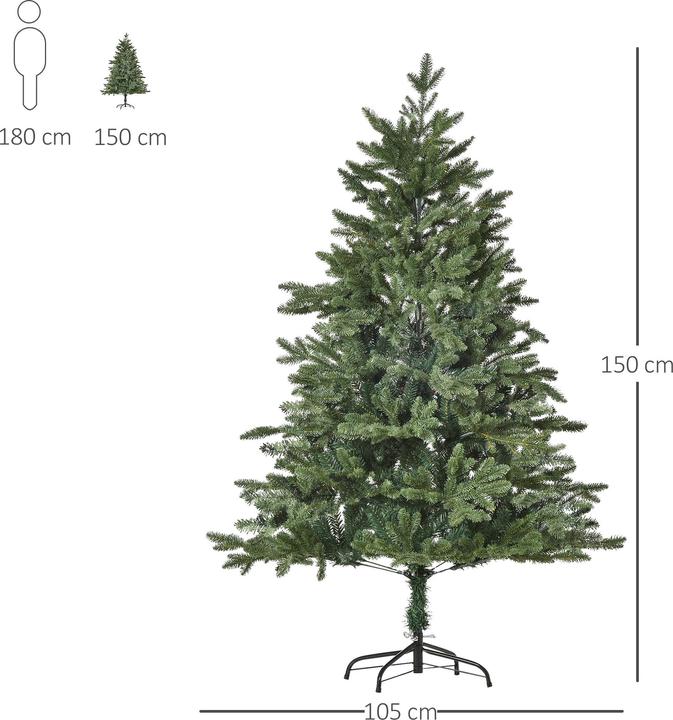 Actual product image Homcom Christmas tree (150 cm)