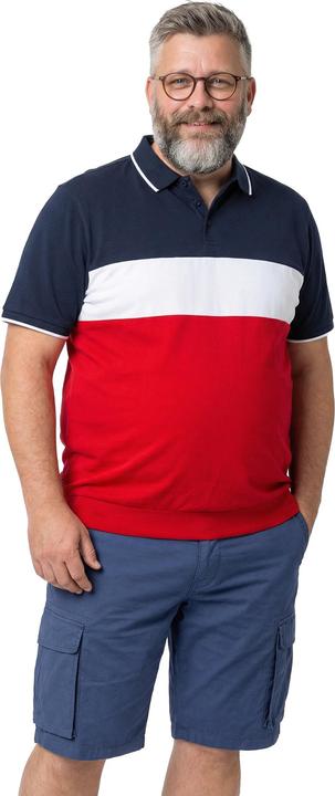 Produktbild Men+ Poloshirt, Bauchfit, Colorblocking, Halbarm (L)