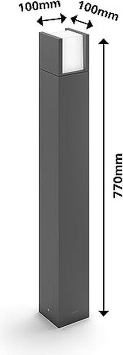 Image du produit Philips Ultra-Efficient Arbour Wegel 3000K anthracite (800 lm, IP44)