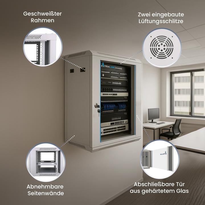 Produktbild Extralink 18U 600mm (18 HE, 19 Zoll Rack)