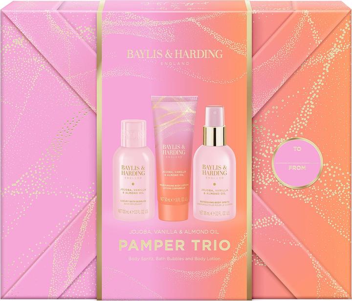 Baylis & Harding Körperpflegeset Jojoba-, Vanille- und Mandelöl 3-tlg (Body care set)