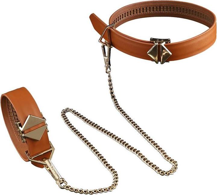 Lockink Bondage & Restraint Set - brown